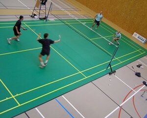 Mobilní badmintonový kurt - sportovní povrch Badmintonový koberec